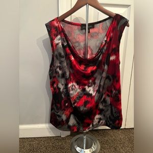 Cowl Neck Print Blouse 14